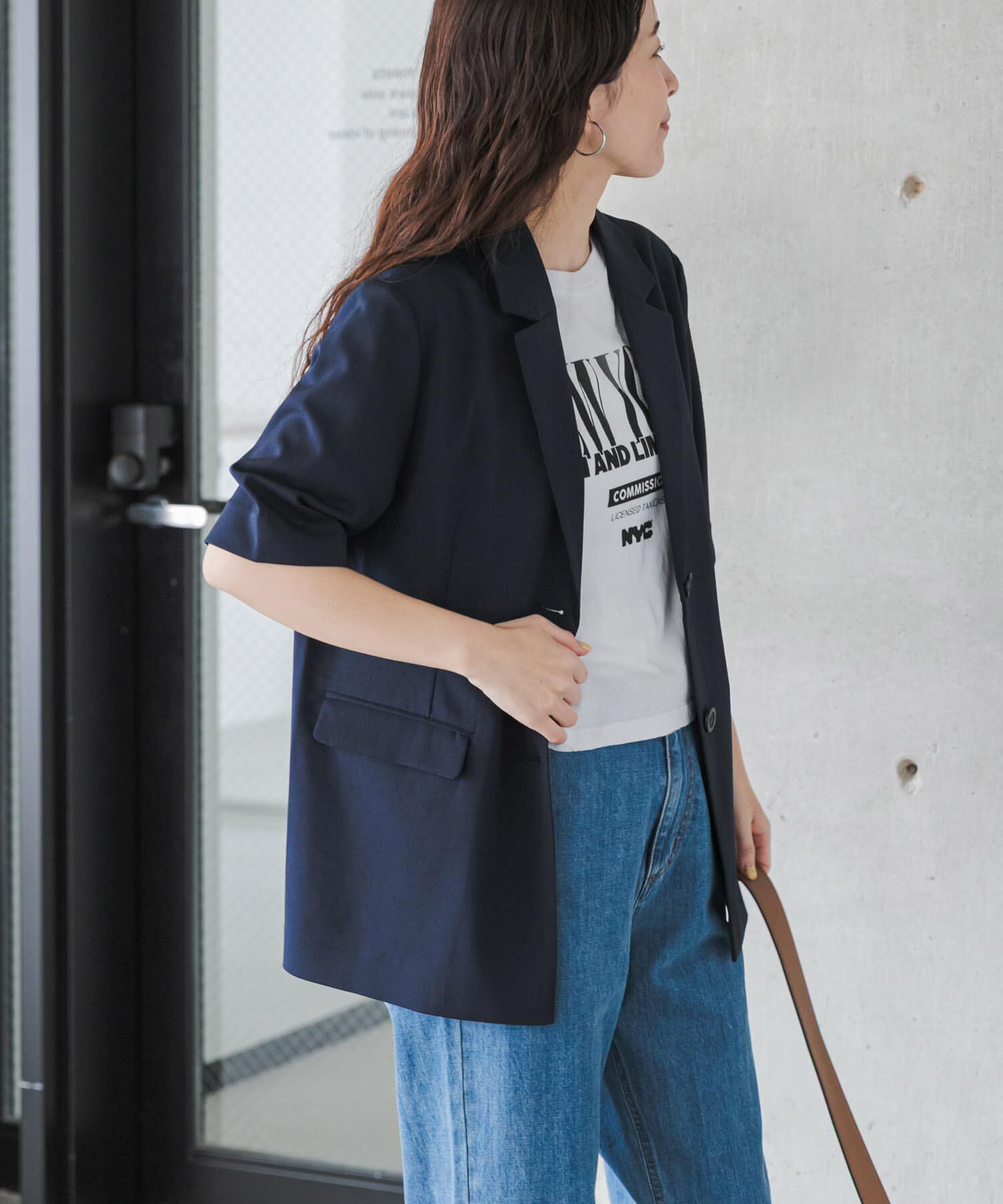 URBAN RESEARCH DOORS「『UR TECH』完声/涼 ハーフスリーブジャケット」|その他|