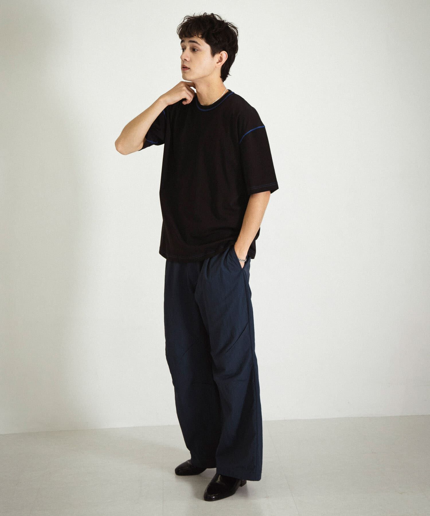 SENSE OF PLACE by URBAN RESEARCH「『ユニセックス』ハイショクステッチデザインT(5分袖)」|Tシャツ・カットソー|