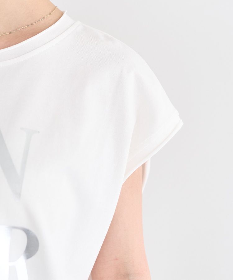earth music&ecology「フレンチスリーブプリントTシャツ」|Tシャツ・カットソー|