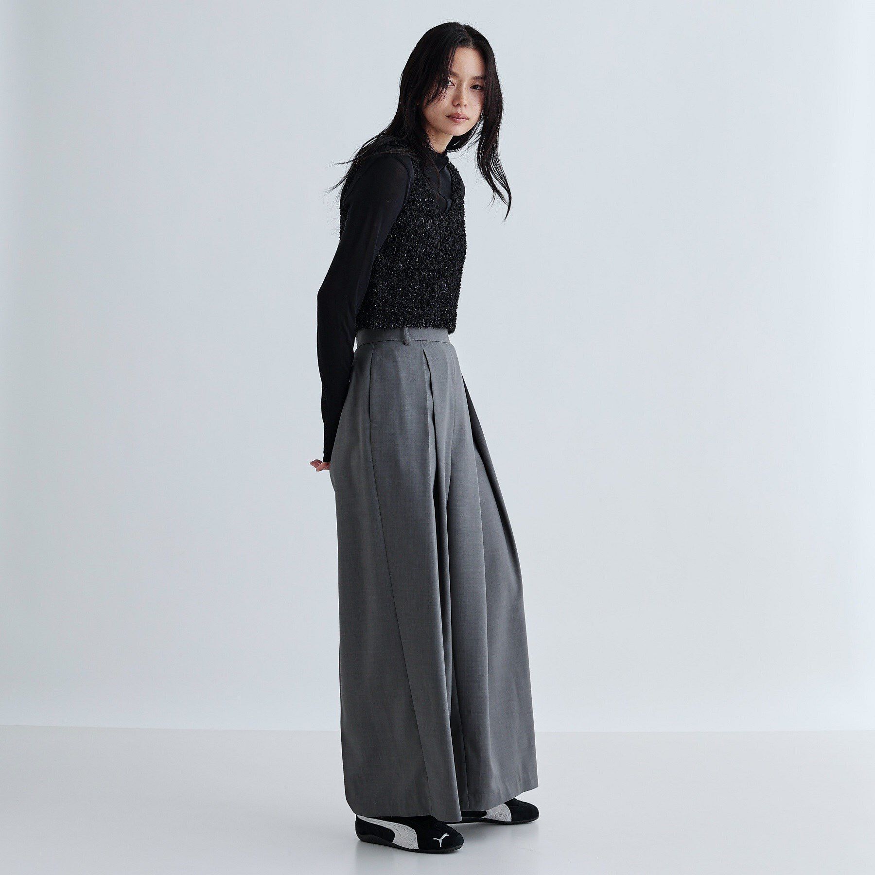 GALLEST「タックワイドパンツ」|その他|
