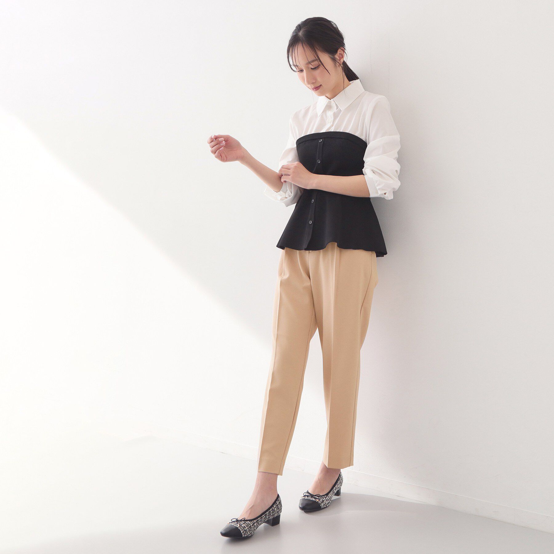 index「ストレッチテーパードパンツ/セットアップ可【洗濯機OK/接触冷感/吸水速乾/防シワ】《SS～LL》」|その他|