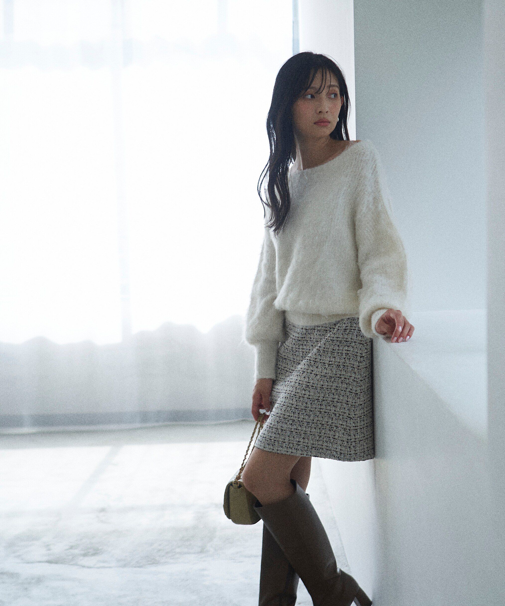 PROPORTION BODY DRESSING「ミックスツイードミニスカート WEB限定」|スカート|