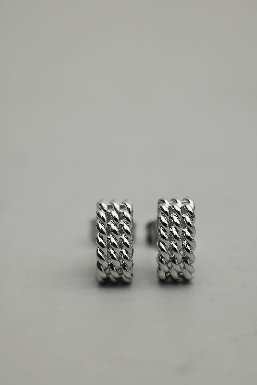 STYLEMIXER「メッシュデザインミニマムピアス」|ピアス|SLV