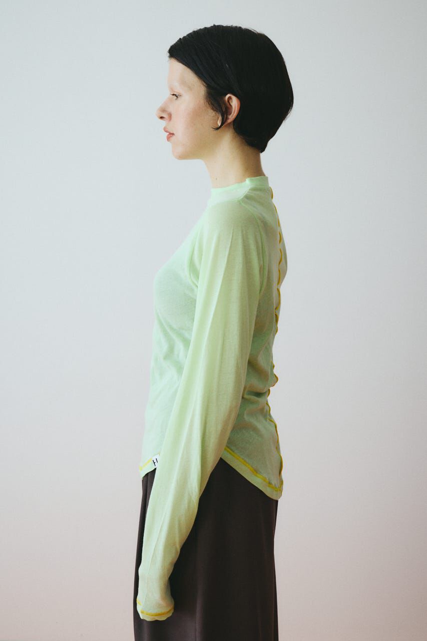 HeRIN.CYE「Sheer mellow tops」|Tシャツ・カットソー|