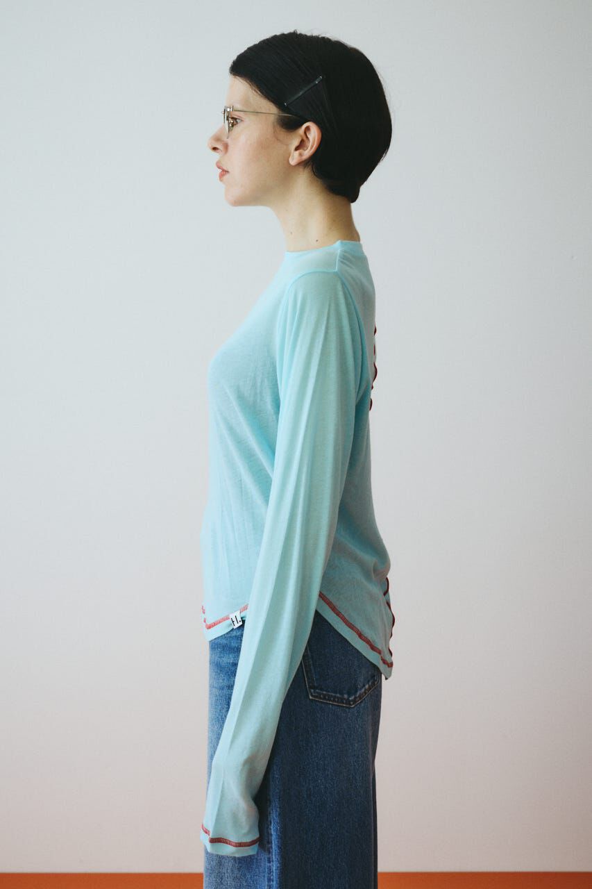 HeRIN.CYE「Sheer mellow tops」|Tシャツ・カットソー|