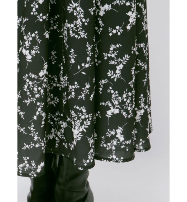 CALNAMUR「FRILL FLOWER DRESS/フリルフラワードレス」|ワンピース|
