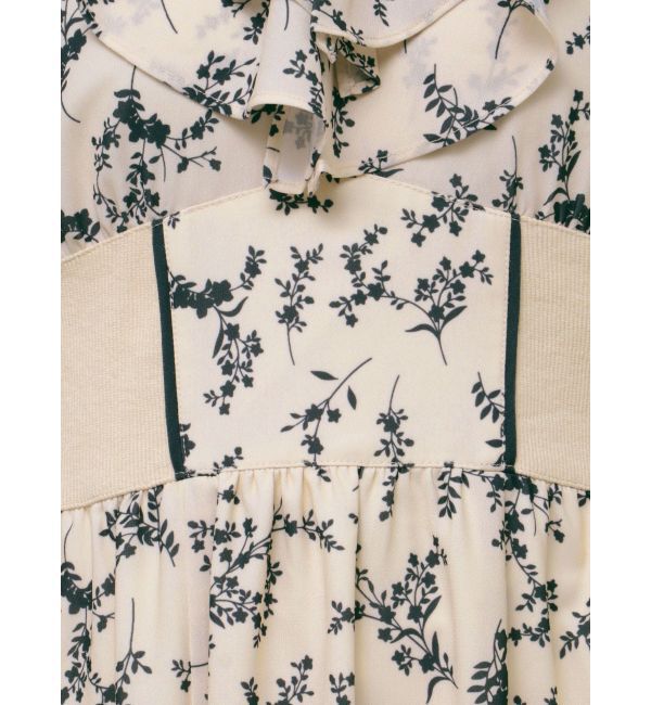 CALNAMUR「FRILL FLOWER DRESS/フリルフラワードレス」|ワンピース|