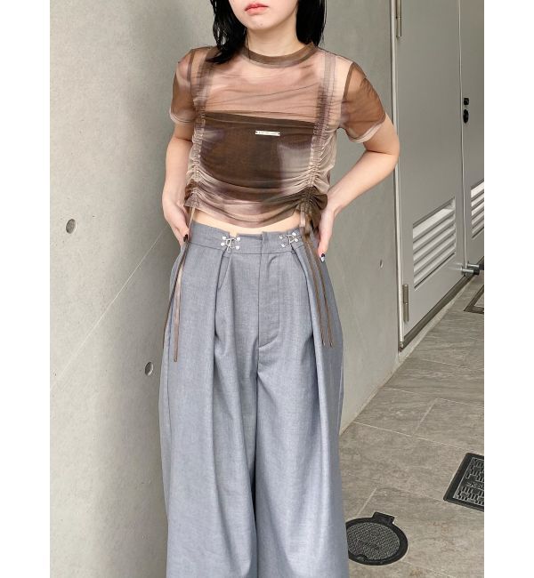 MURUA「2WAYウエストタックワイドパンツ」|その他|