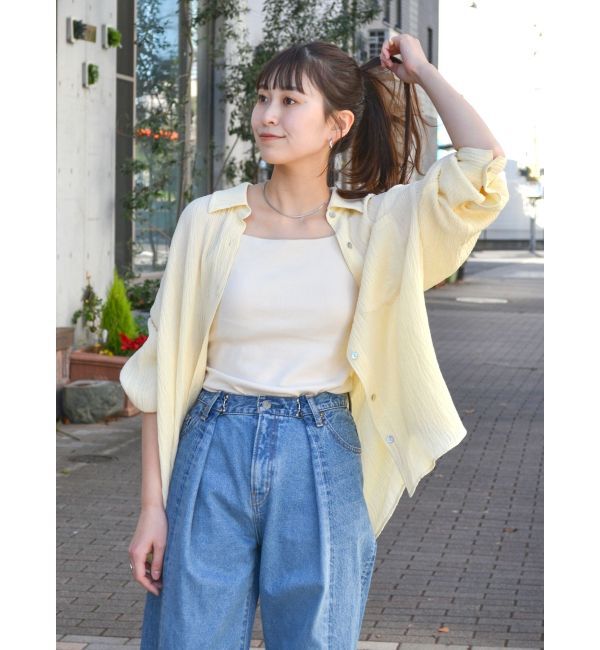 Ungrid「パット付きスクエアキャミソール」|Tシャツ・カットソー|