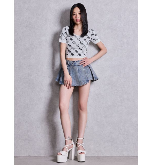 GYDA「GG jacquardラメニットTOPS」|ニット・セーター|