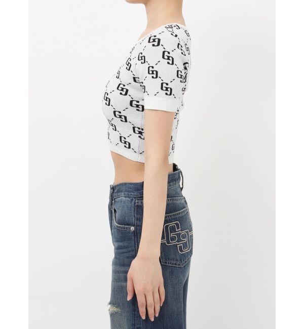 GYDA「GG jacquardラメニットTOPS」|ニット・セーター|