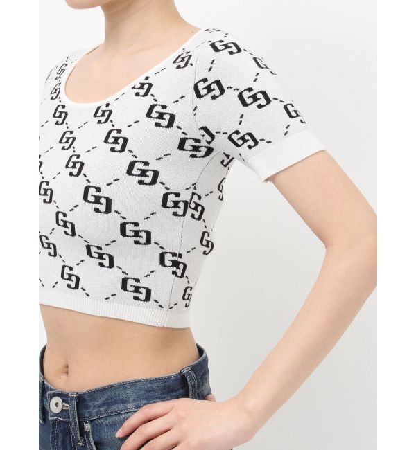 GYDA「GG jacquardラメニットTOPS」|ニット・セーター|