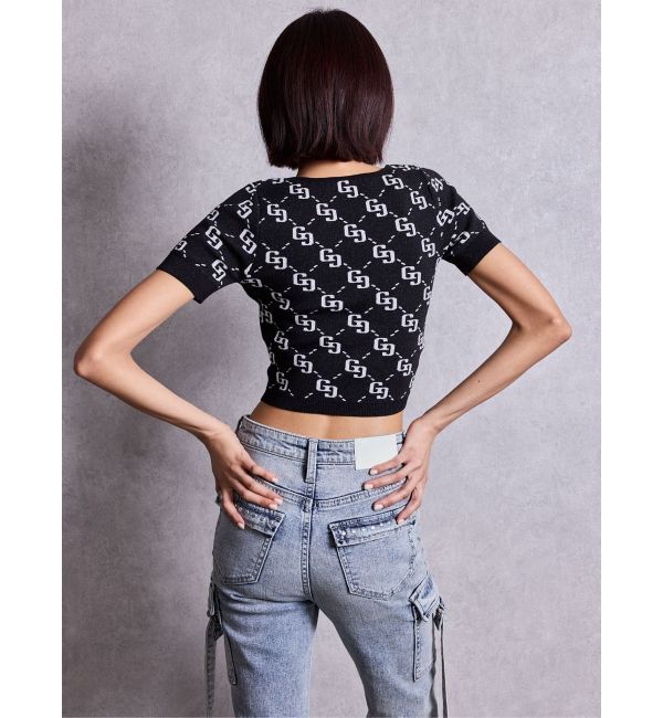 GYDA「GG jacquardラメニットTOPS」|ニット・セーター|