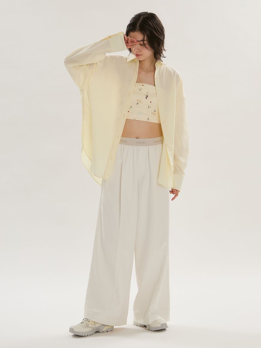 emmi atelier「【LUMISHADE】ベーシックシャツ/UVカット/接触冷感」|シャツ・ブラウス|