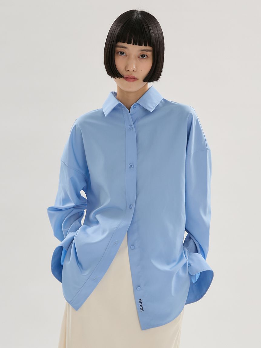emmi atelier「【LUMISHADE】ベーシックシャツ/UVカット/接触冷感」|シャツ・ブラウス|
