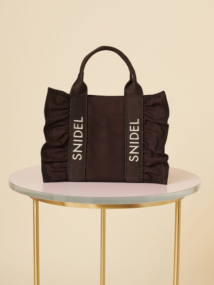 SNIDEL「フリルロゴバッグ」|ハンドバッグ|BRW