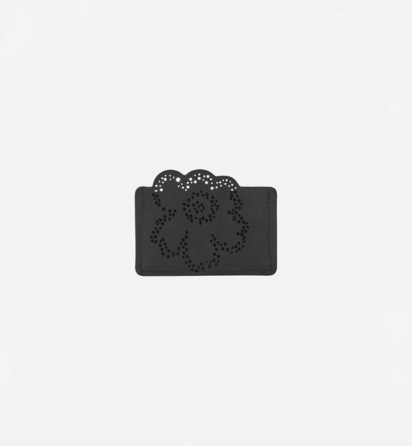 Marimekko「Imprint Card Holder Unikko」|ポーチ|ブラック