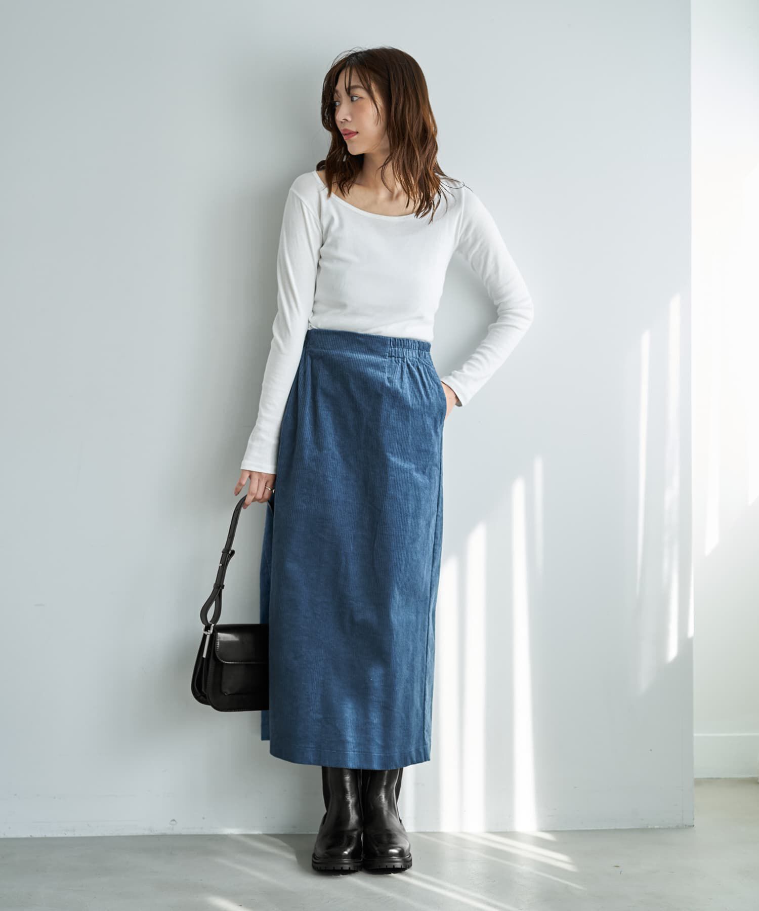 STYLE DELI「【セットアップ対応】コーデュロイストレートスカート」|スカート|