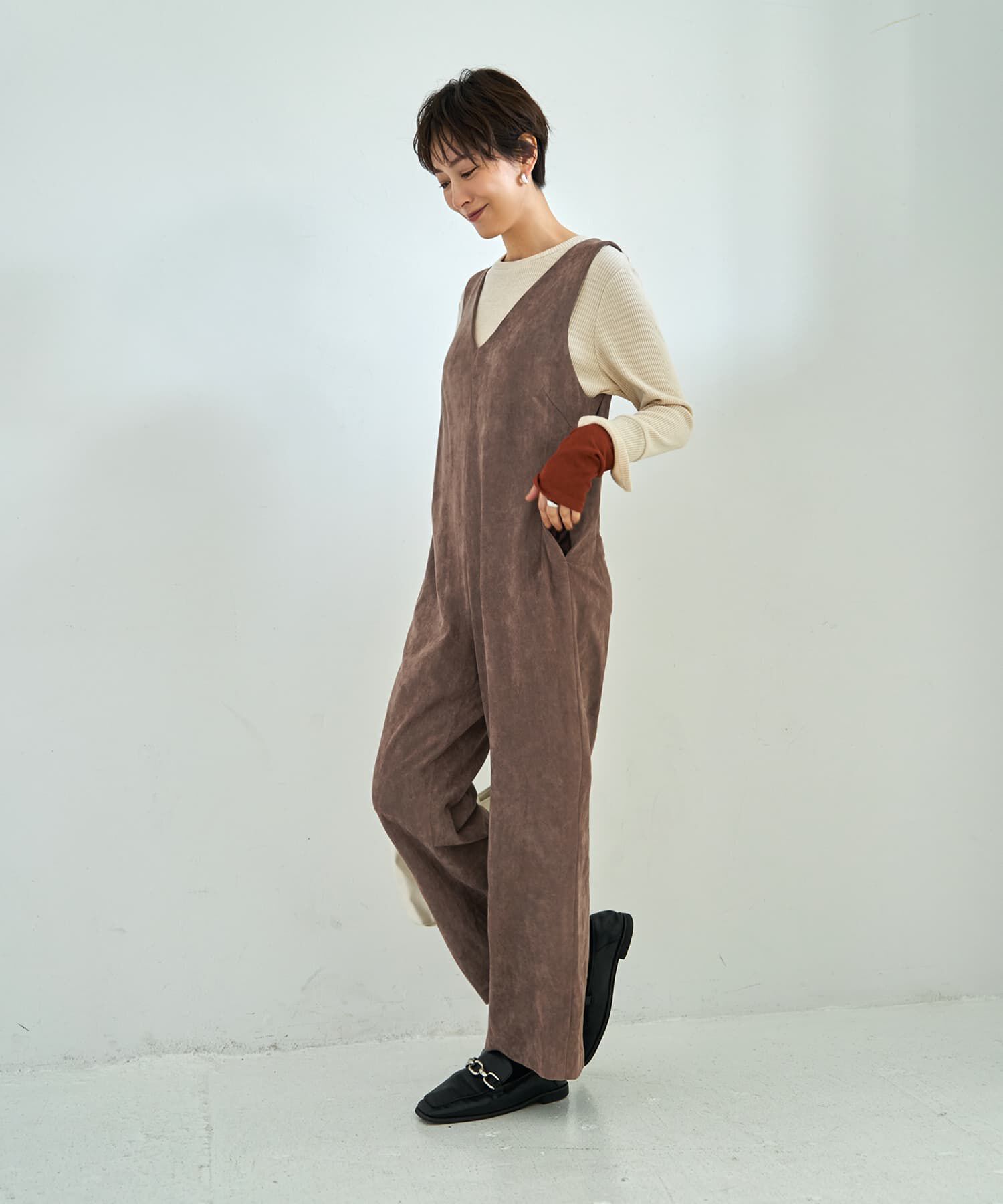 STYLE DELI「カラーレイヤードリブカットソートップス」|Tシャツ・カットソー|