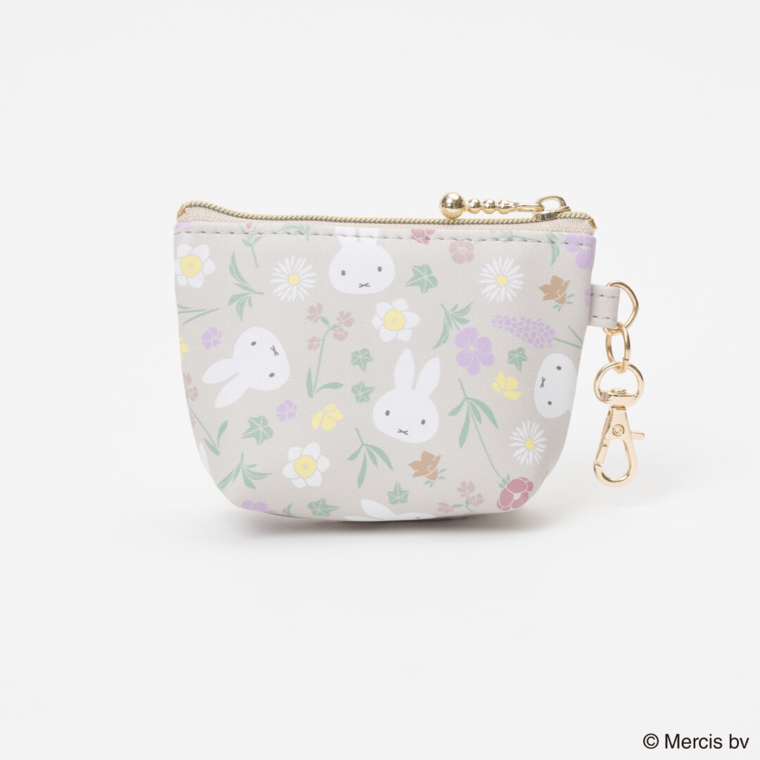  「MIFFY Floral pattern マイクロ台形ポーチ」|ポーチ|
