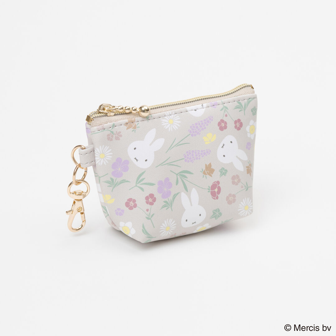  「MIFFY Floral pattern マイクロ台形ポーチ」|ポーチ|