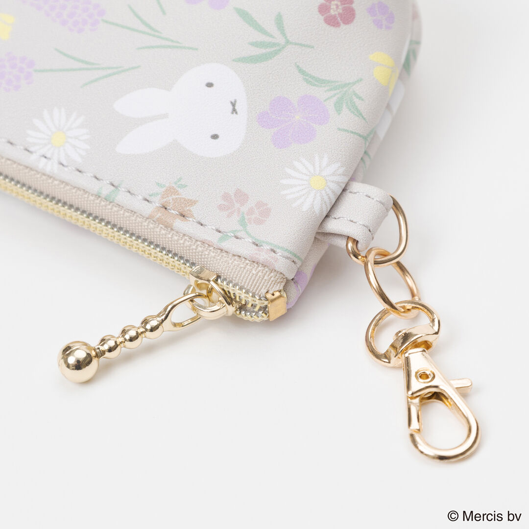  「MIFFY Floral pattern マイクロ台形ポーチ」|ポーチ|