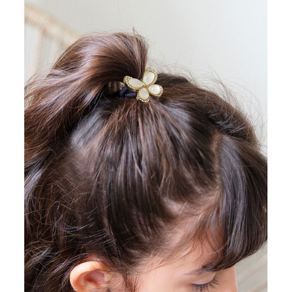BACKYARD FAMILY「Rora ヘアゴム キッズ 通販 バタフライ ちょうちょ 蝶々 髪ゴム 髪飾り 髪どめ 髪留め」|ヘアゴム・シュシュ|ピンク1
