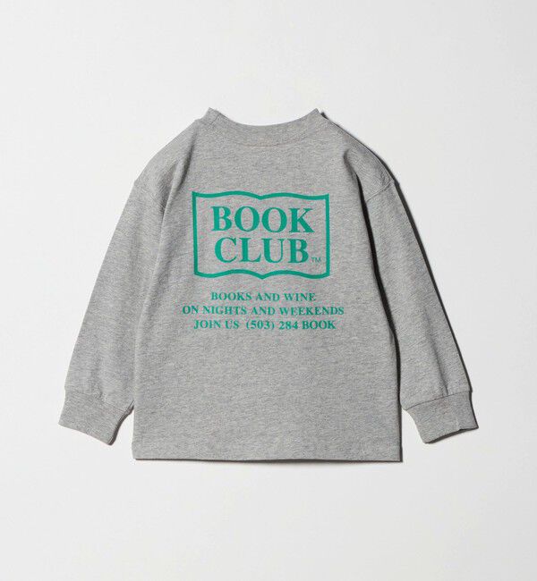 UNITED ARROWS green label relaxing「【別注】＜BOOK CLUB＞ロゴ ロングスリーブTシャツ / キッズ  110cm-130cm」|Tシャツ・カットソー|LT.GRAY