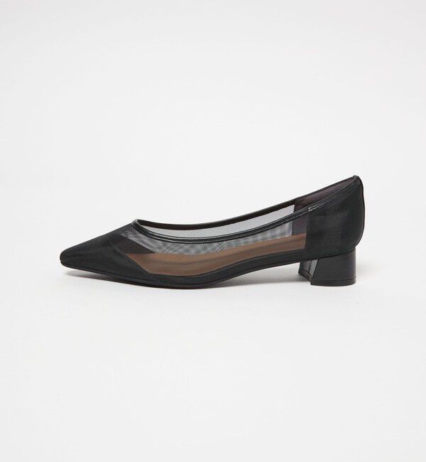 UNITED ARROWS green label relaxing「ポインテッド チュール パンプス」|パンプス|BLACK