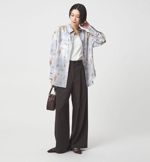 UNITED ARROWS green label relaxing「マーブル プリント シャツ」|シャツ・ブラウス|
