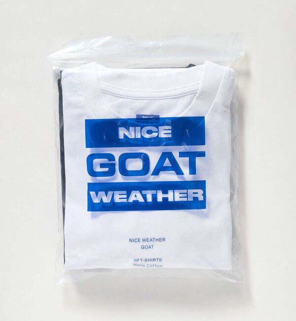 NICE WEATHER「【別注】＜GOAT＞2パック Tシャツ」|Tシャツ・カットソー|