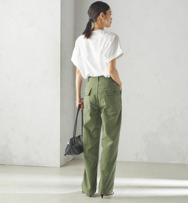 SHIPS for women「【SHIPS別注】assiette:〈手洗い可能〉プレミアム 天竺 Uネック TEE」|Tシャツ・カットソー|