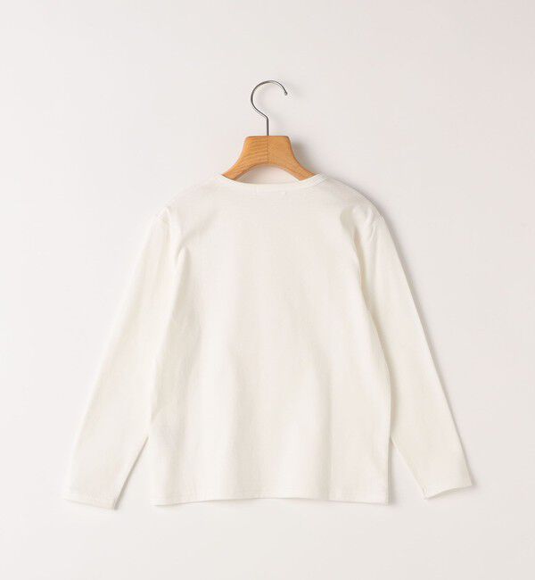 SHIPS KIDS「SHIPS KIDS:140～150cm / バレエシューズ デザイン 長袖 Tシャツ」|Tシャツ・カットソー|