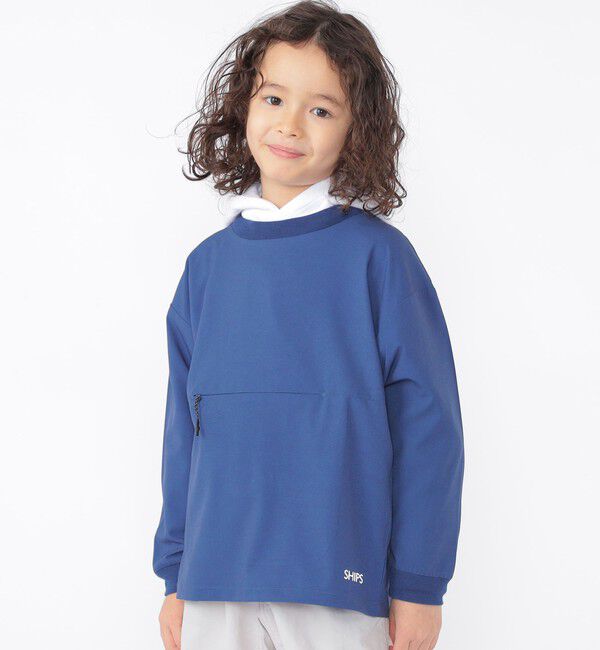 SHIPS KIDS「SHIPS KIDS:100～130cm / 〈多機能〉 サーパスドライ ロングスリーブ トップス」|Tシャツ・カットソー|