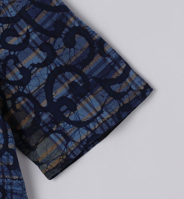 SHIPS「ORIGINAL MADRAS TRADING COMPANY: BLOCK PRINT SHORT SLEEVE SHIRTS」|シャツ・ブラウス|
