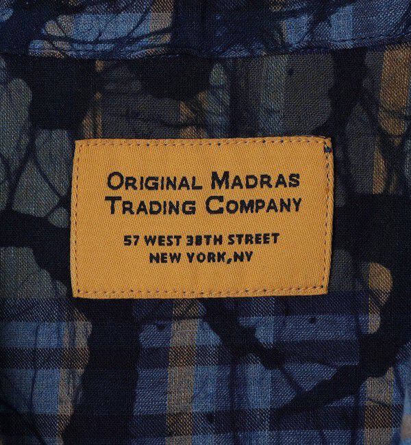 SHIPS「ORIGINAL MADRAS TRADING COMPANY: BLOCK PRINT SHORT SLEEVE SHIRTS」|シャツ・ブラウス|