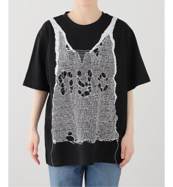 JOINT WORKS「ANNA SUI NYC / アナスイエヌワイシー トロンプルイユプリントビッグTシャツ」|Tシャツ・カットソー|