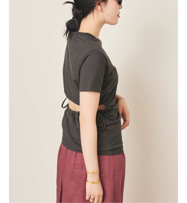 Plage「CURRENTAGE / カレンテージ 別注 BACK OPEN トップス」|Tシャツ・カットソー|