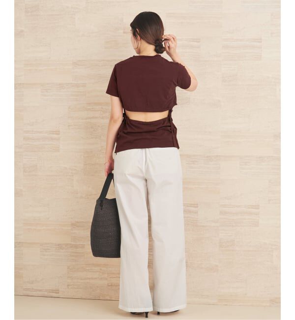 Plage「CURRENTAGE / カレンテージ 別注 BACK OPEN トップス」|Tシャツ・カットソー|