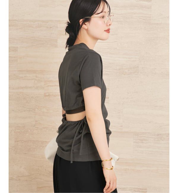 Plage「CURRENTAGE / カレンテージ 別注 BACK OPEN トップス」|Tシャツ・カットソー|