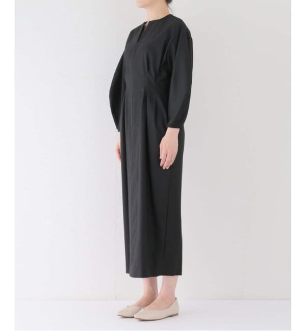 VERMEIL par iena「《追加3》P/Ryツイルウエストシェイプワンピース」|ワンピース|