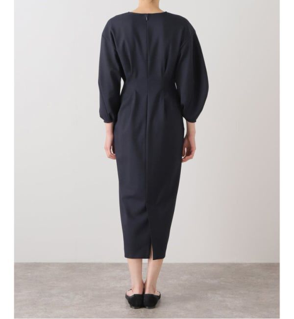 VERMEIL par iena「《追加3》P/Ryツイルウエストシェイプワンピース」|ワンピース|