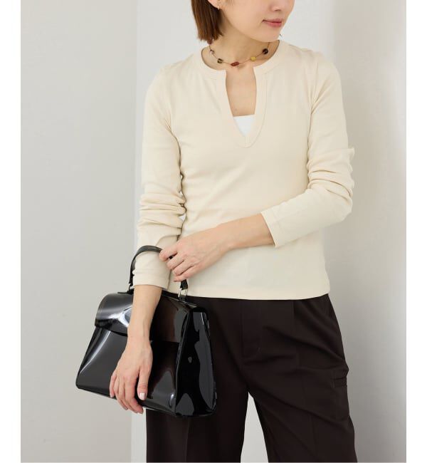 IENA「FLORE FLORE/フローレフローレ IMAN LONGSLEEVE カットソー  IMA-LS」|Tシャツ・カットソー|