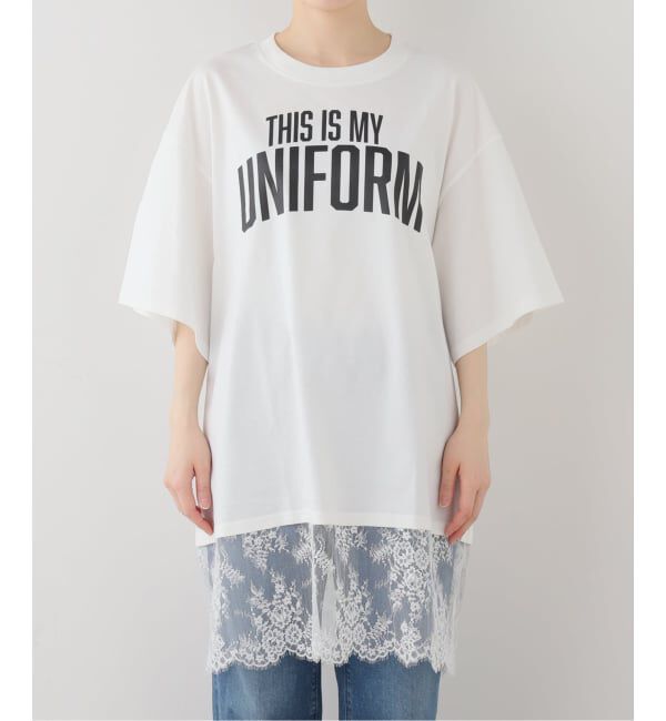SLOBE IENA「ARCHIVE STANCE/アーカイブスタンス レースTシャツ AS-010002」|Tシャツ・カットソー|ホワイト