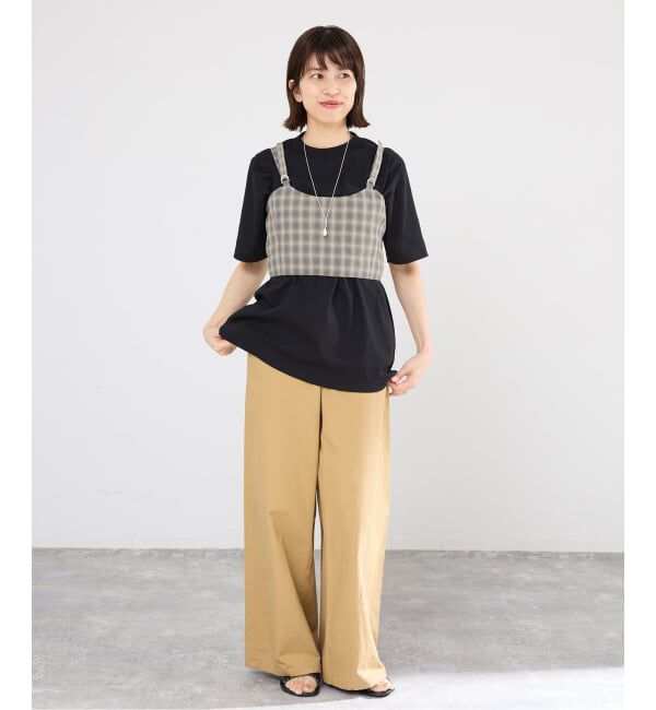 IENA「【一部店舗限定】JANE SMITH/ジェーンスミス CHECK TOPS ビスチェ 26SBL-464L」|シャツ・ブラウス|