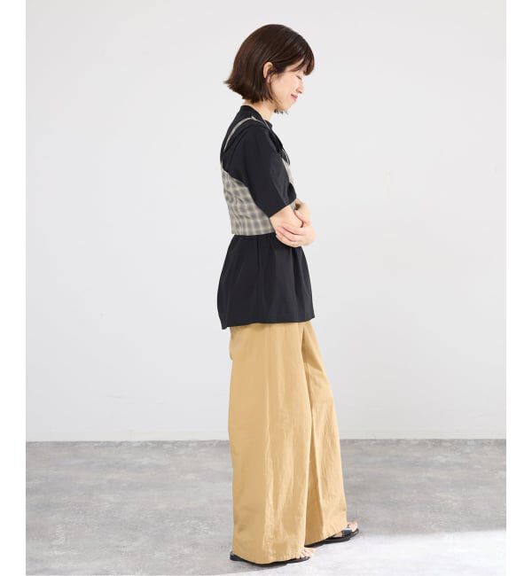 IENA「【一部店舗限定】JANE SMITH/ジェーンスミス CHECK TOPS ビスチェ 26SBL-464L」|シャツ・ブラウス|