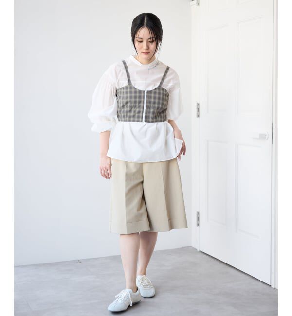IENA「【一部店舗限定】JANE SMITH/ジェーンスミス CHECK TOPS ビスチェ 26SBL-464L」|シャツ・ブラウス|