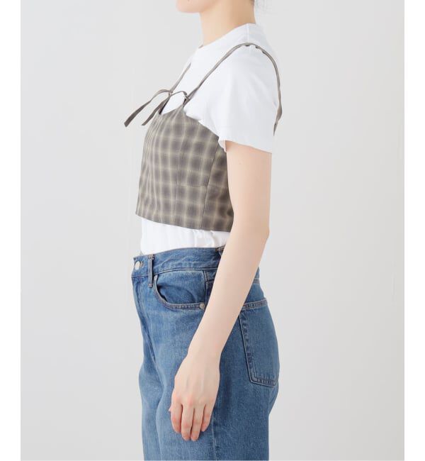 IENA「【一部店舗限定】JANE SMITH/ジェーンスミス CHECK TOPS ビスチェ 26SBL-464L」|シャツ・ブラウス|