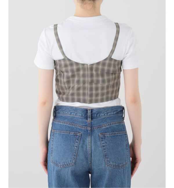 IENA「【一部店舗限定】JANE SMITH/ジェーンスミス CHECK TOPS ビスチェ 26SBL-464L」|シャツ・ブラウス|