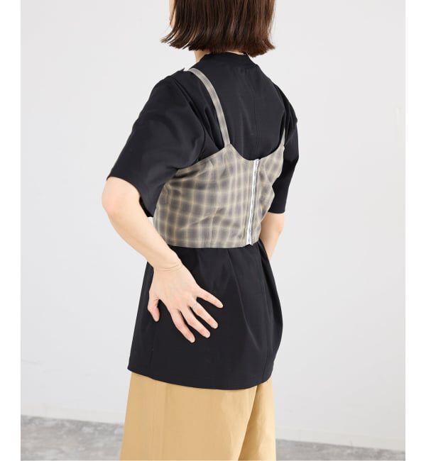 IENA「【一部店舗限定】JANE SMITH/ジェーンスミス CHECK TOPS ビスチェ 26SBL-464L」|シャツ・ブラウス|